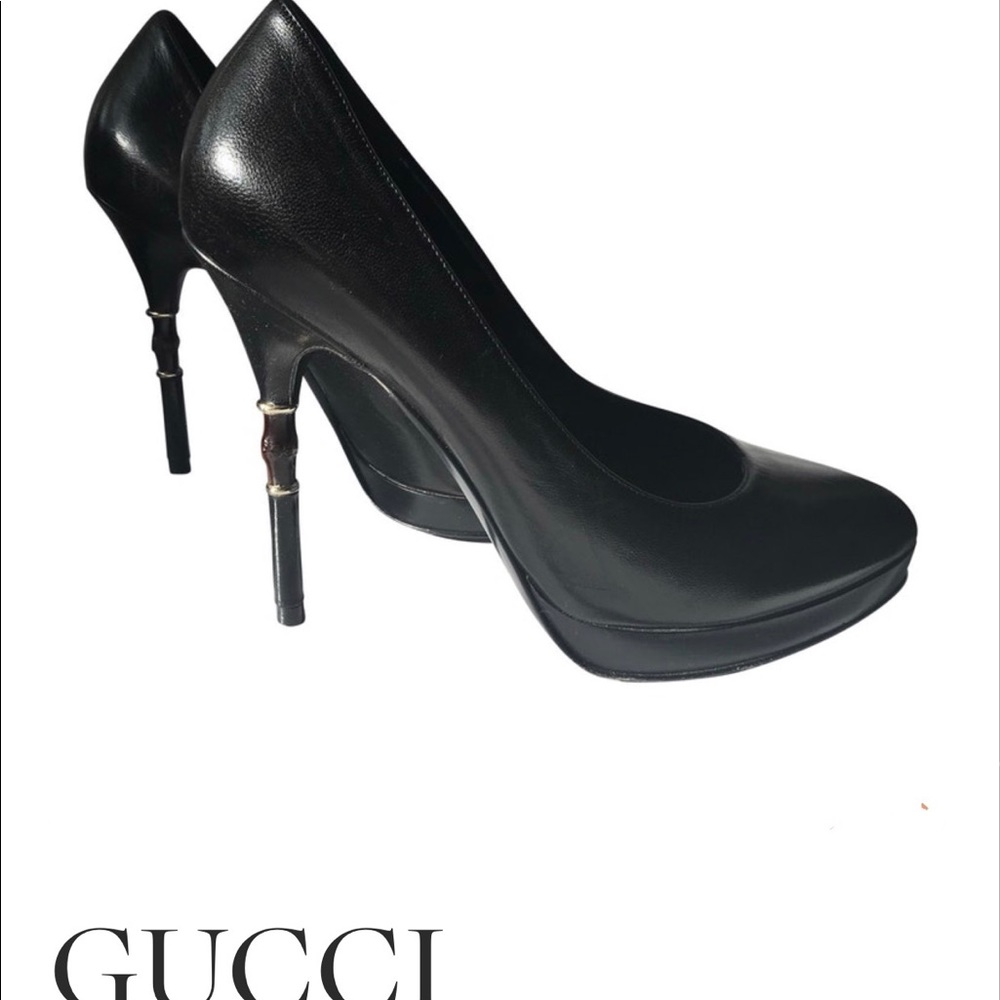 Authentic Gucci Heels w Bamboo heel